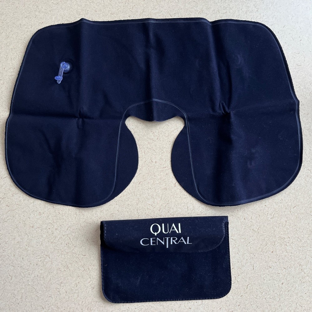 NEW Inflatable Travel Pillow with Case - Soft!