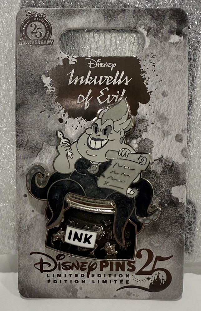 Disney Parks 2025 LE 4000 Ursula Inkwells of Evil Pin NEW