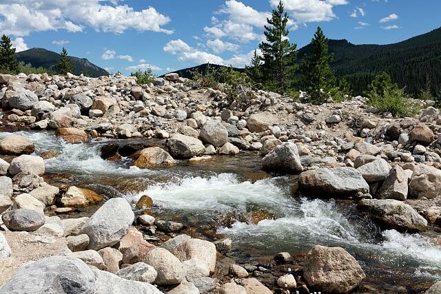 Rocky Mountain National Park Colorado 2015 Raging Stream Rockies Mountain River