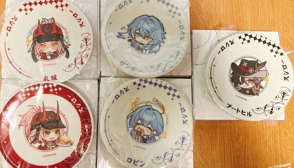 Honkai Star Rail x Sushiro Collaboration Sushi Plates Set Vol.2 Complete 5pcs