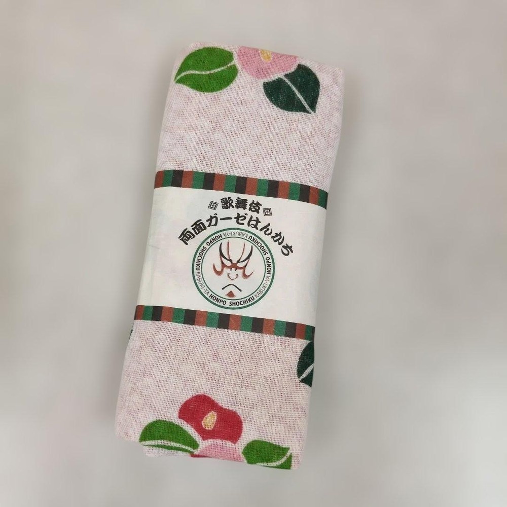 Japanese Tenugui Towels Kabuki double-sided gauze handkerchief pink