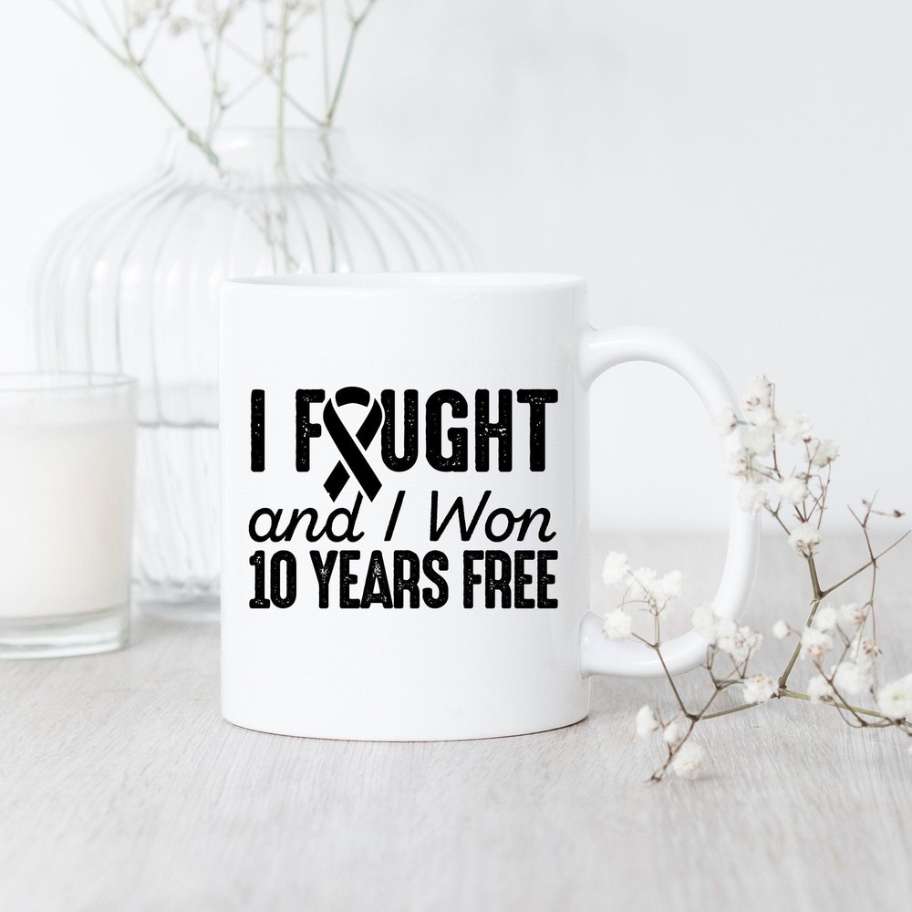 10 Years Melanoma Free Survivor Celebration Mug  