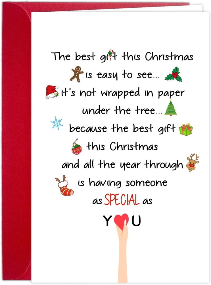Funny Christmas Card for Him or Her, Christmas Card for Boyfriend Girlfriend, Ro