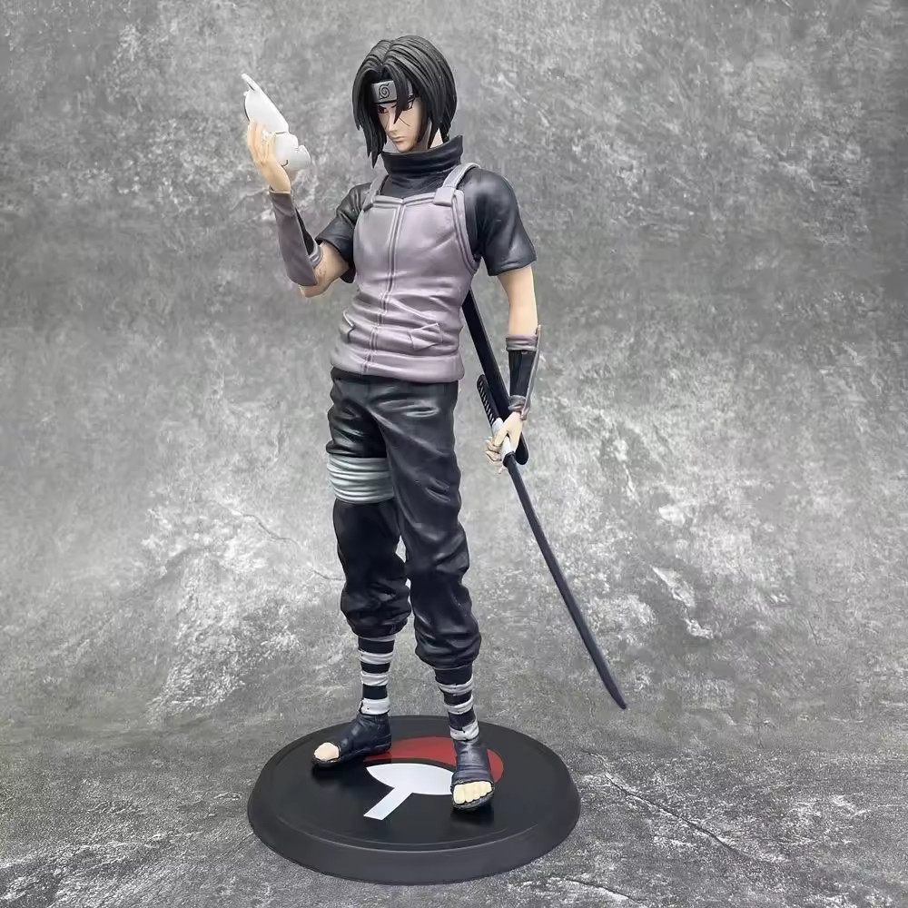 Itachi figure Uchiha 28cm Naruto Shippuden crow PVC anime statue collectible