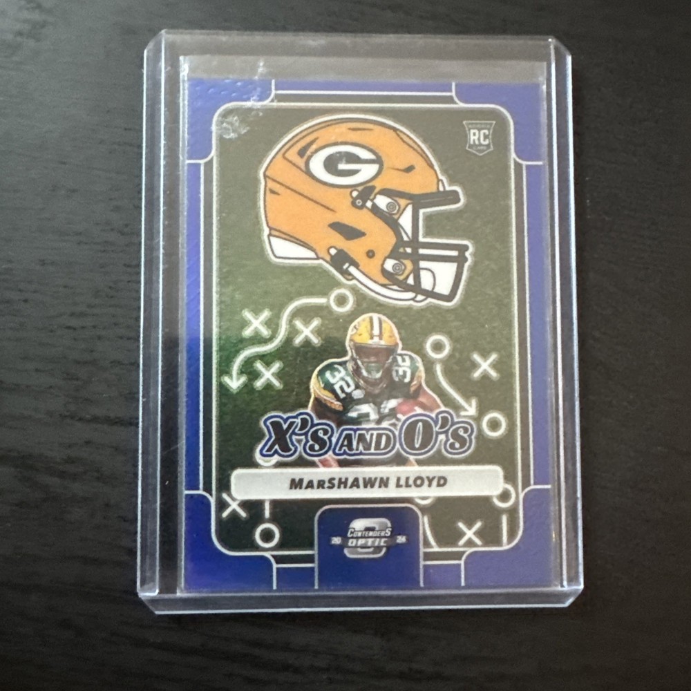 2024 Contenders Optic MarShawn Lloyd Xs And Os Blue /99 Packers Panini