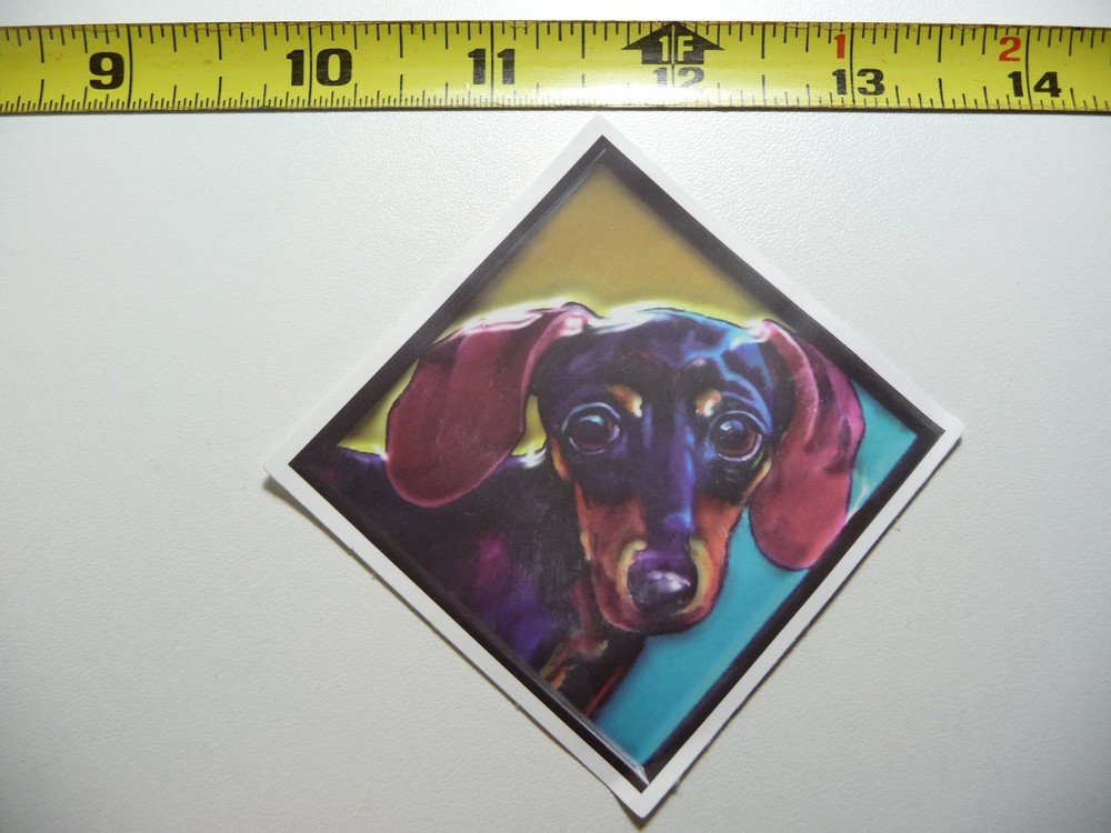 Dachshund Diamond Decal Sticker for Dog Lovers Wiener Doxie Pet Design