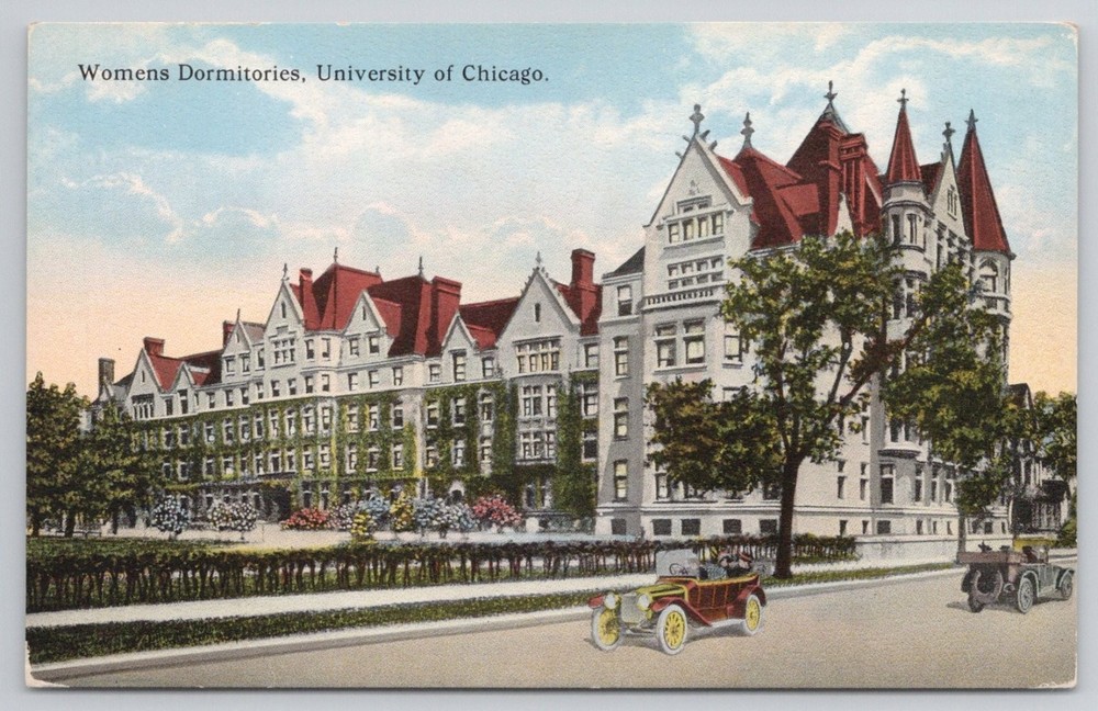 Womens Dormitories University of Chicago IL Postcard Kelly Beecher Foster Hall