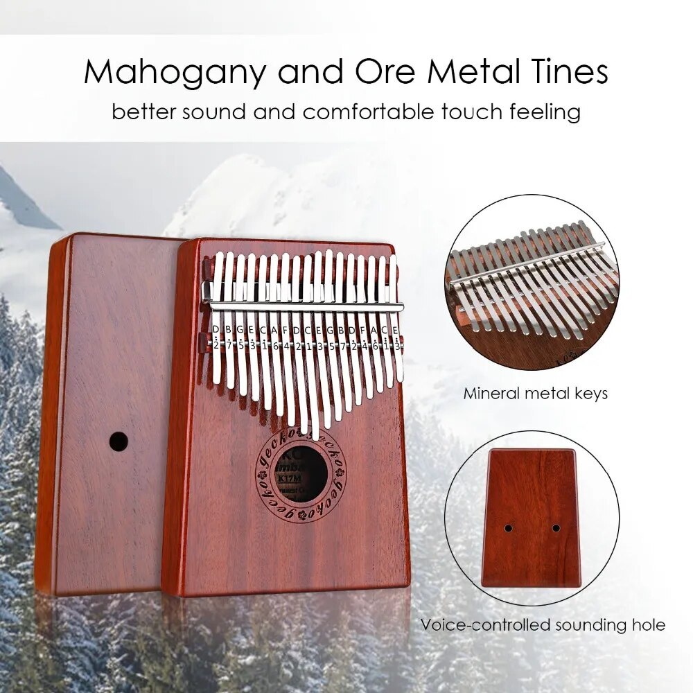 100% New Tuning Hammers and Study Guide. Kalimba 17-Key Thumb Piano EVA Case,