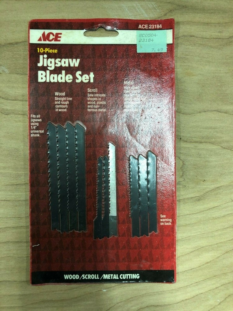 ACE 10-Piece Jigsaw Blade Set for Wood & Metal Cutting 23184-image