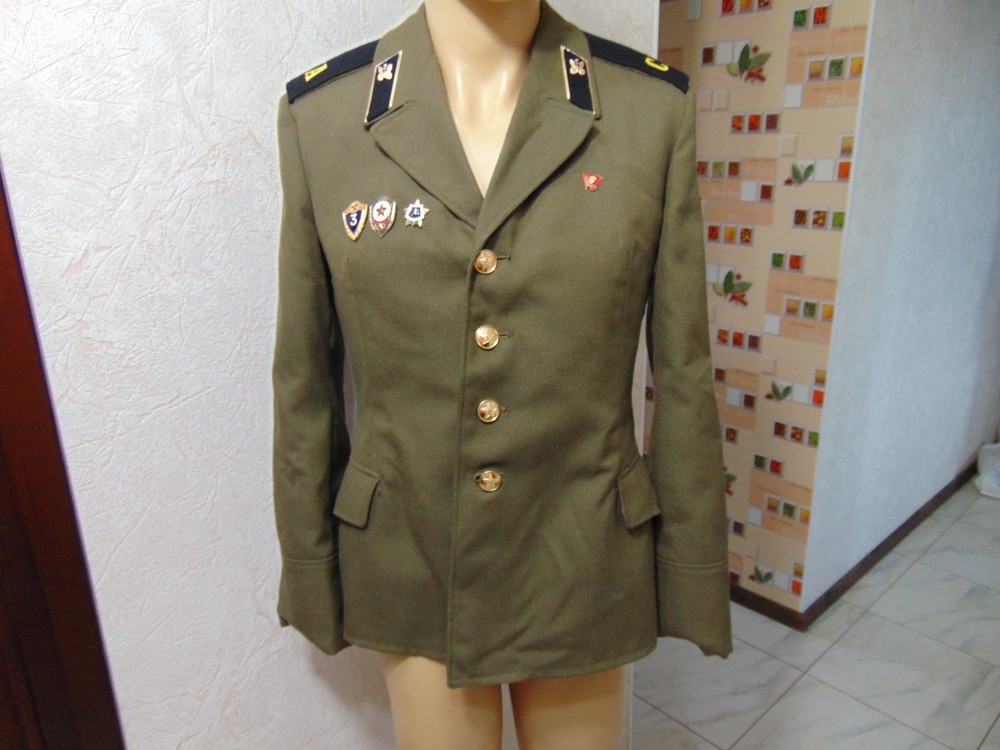 Soviet soldier's jacket. Military driver. USSR Army. Size 48.
