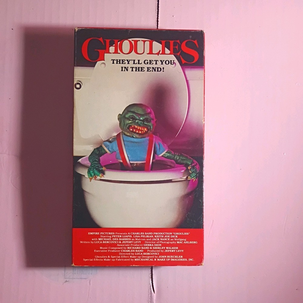 Ghoulies Vhs Vestron Video Charles Band 80'S Horror Comedy Michael Des Barres