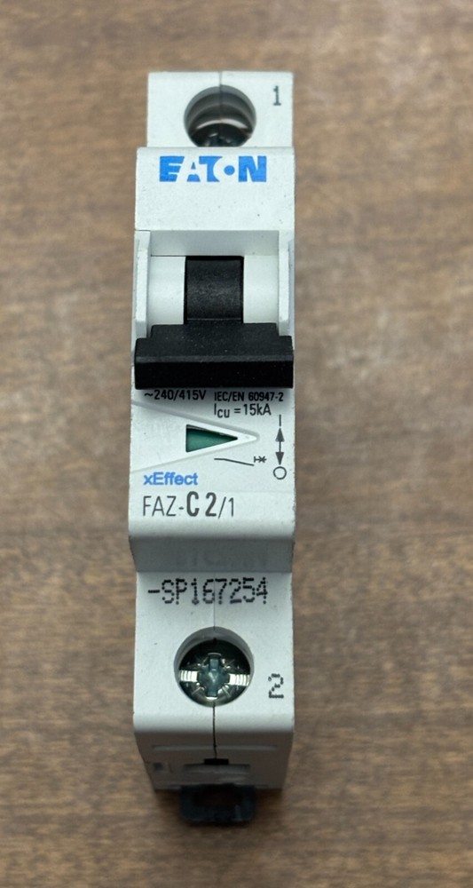 Eaton Faz-C2/1-Na Circuit Breaker 1 Pole 2A