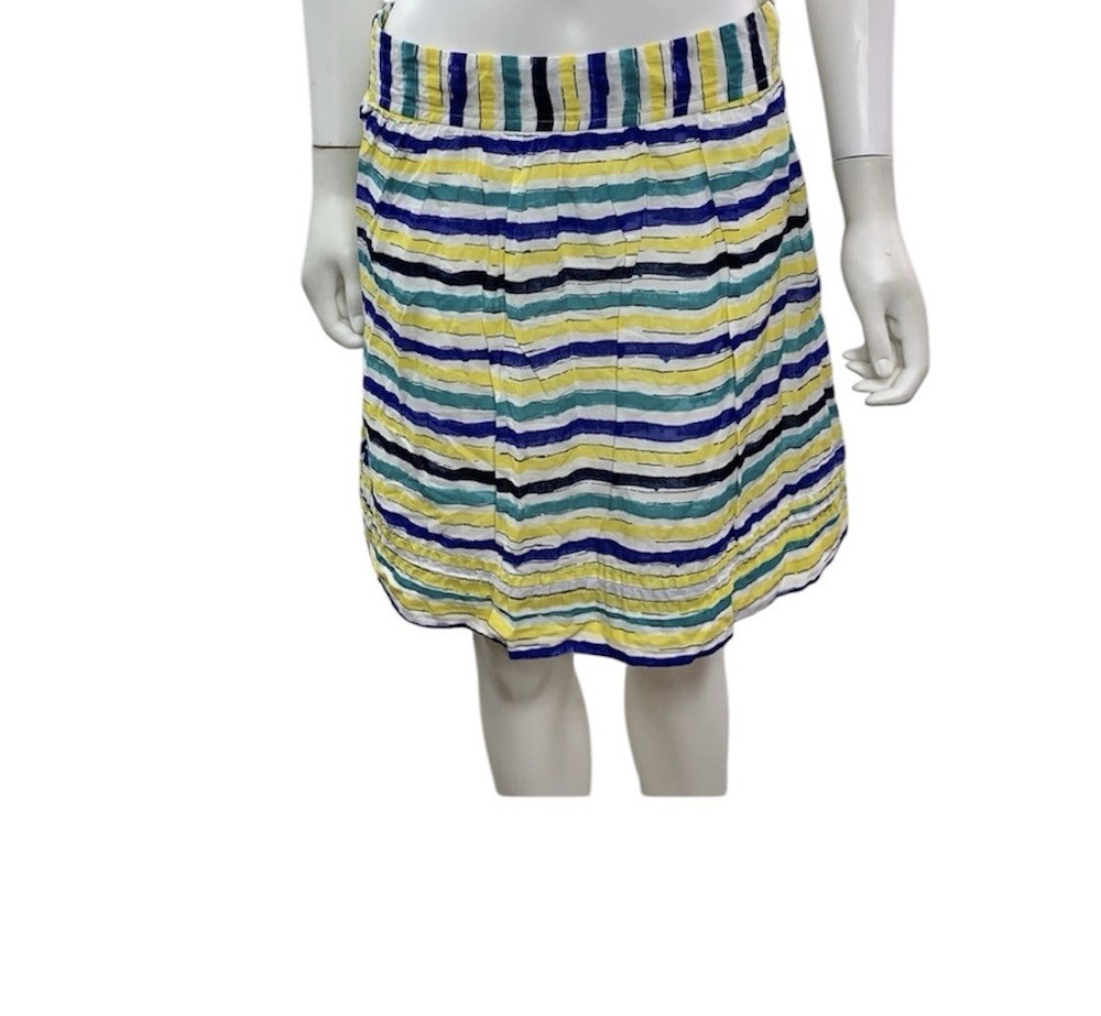 Ann Taylor Loft Women’s Size 0 Striped Pull On Elastic Waist A Line Skirt