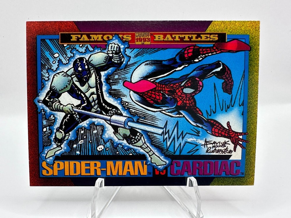 1993 Skybox Marvel Universe Series 4 - #175 Spider-Man Vs Cardiac