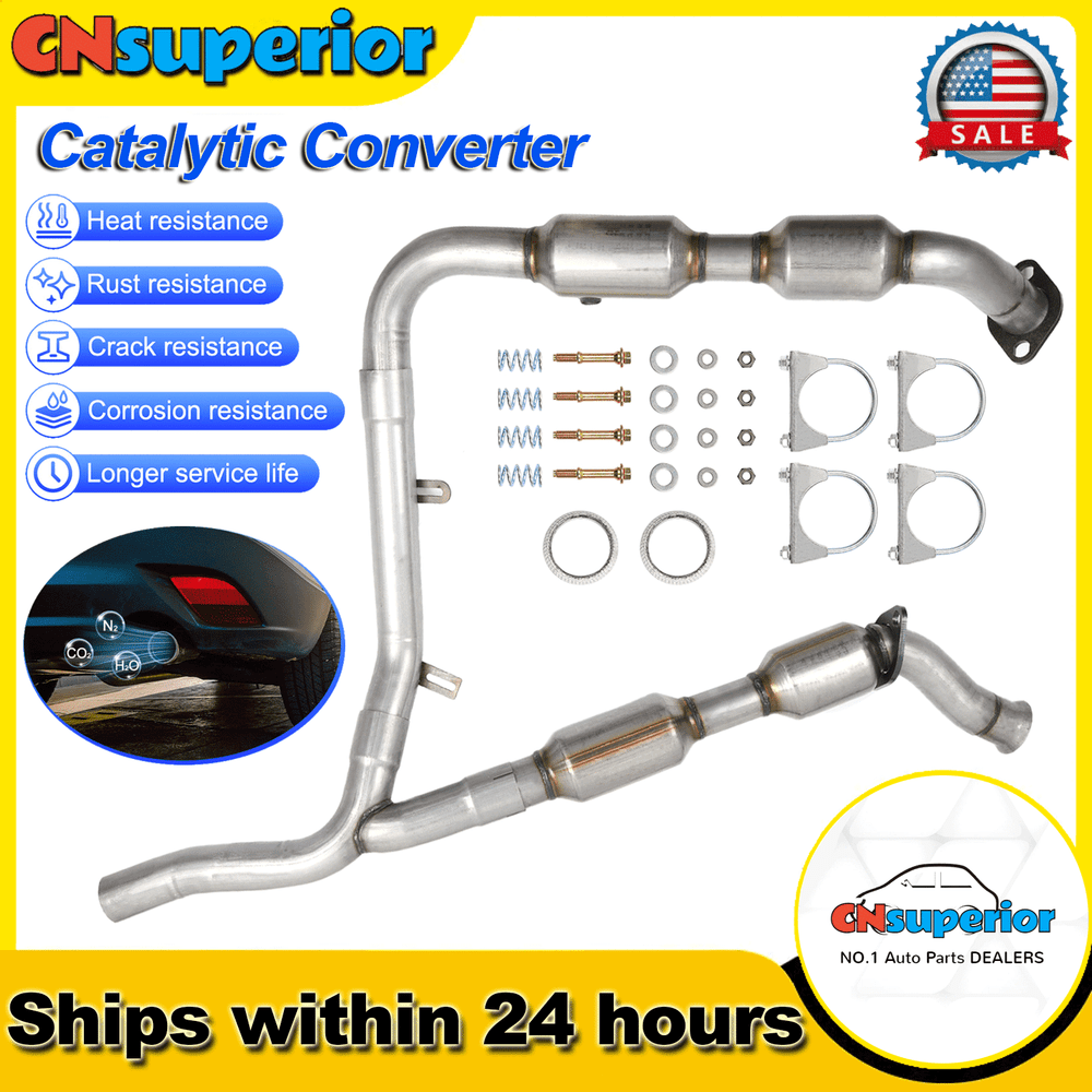 OEM LH & RH Catalytic Converter For 2001-2003 Ford F150 4.2L RWD 54407 53412 NEW