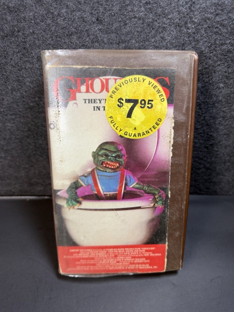 Ghoulies (VHS, 1992) Vestron Video Rare Horror Cult Movie Not Tested