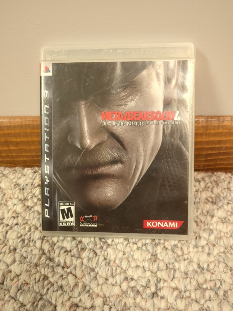 Metal Gear Solid 4 for PS3, Case, Disk, and Manual