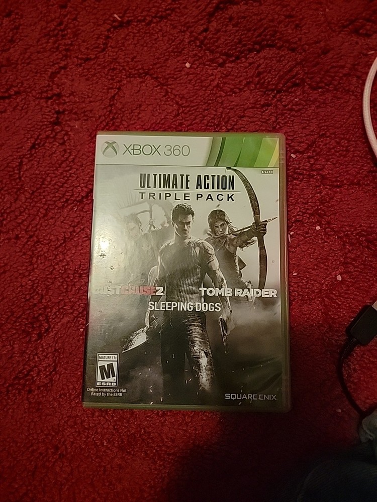 Microsoft Xbox 360 Ultimate Action Triple Pack 2015, Tested Clean
