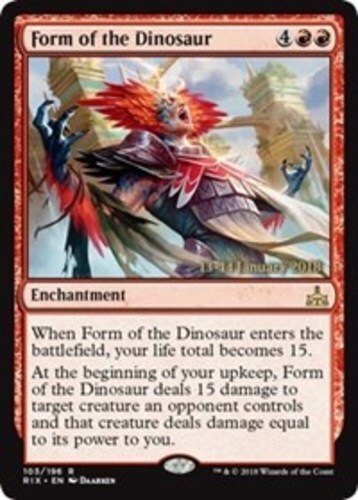 Pre-Release Promos - Form of the Dinosaur - Foil - Prerelease Promo