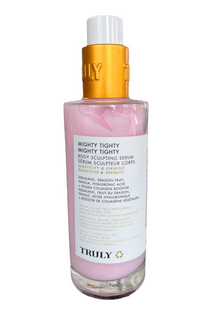 TRULY Mighty Tighty Body Sculpting Serum Elasticity & Firming 3.4oz Vegan NEW