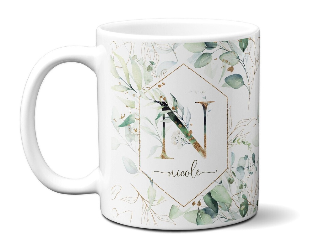 Monogram & Name Personalize Mug For Woman Thank You Gift For Doctor Dentist