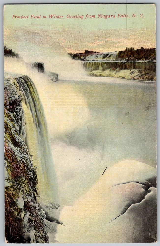 Antique Postcard Prospect Point Niagara Falls, NY 1910s