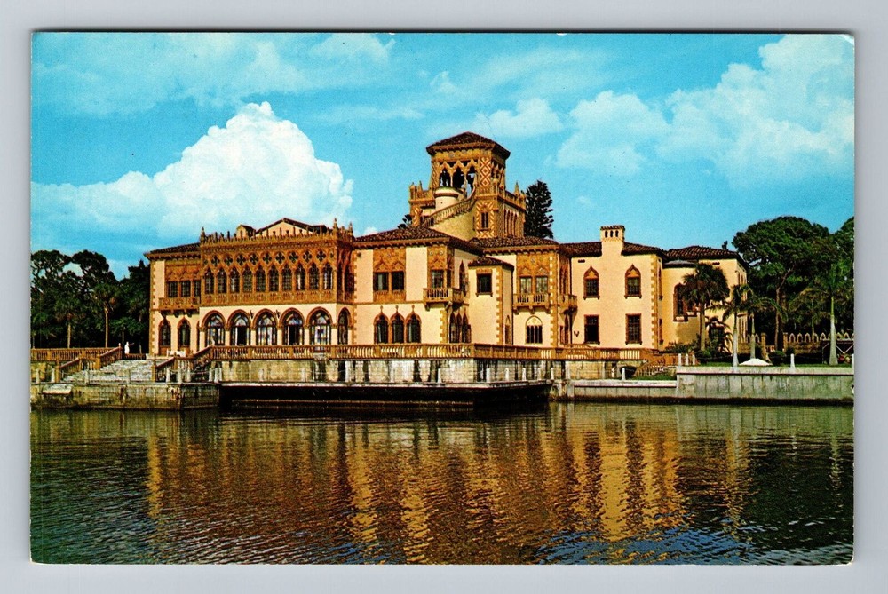 Sarasota FL-Florida, John Ringling Residence, Vintage Postcard