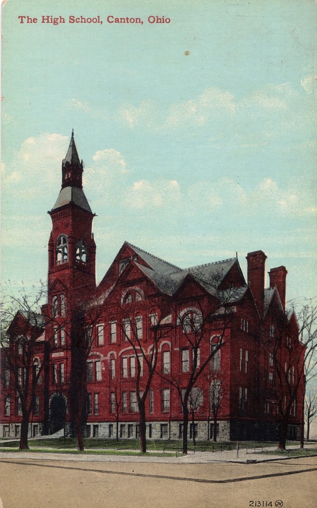Canton OH High School Vintage DB Postcard UNPOSTED EXCL