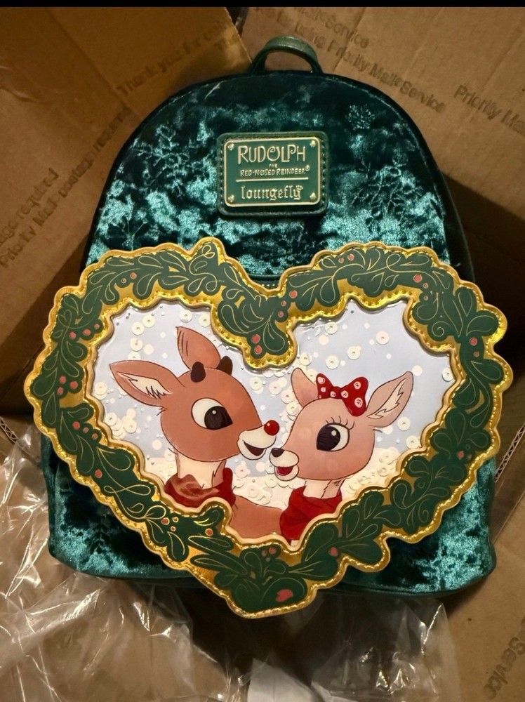 NWT 2025 Seaworld Exclusive Rudolph the Red Nose Reindeer & Clarice Loungefly