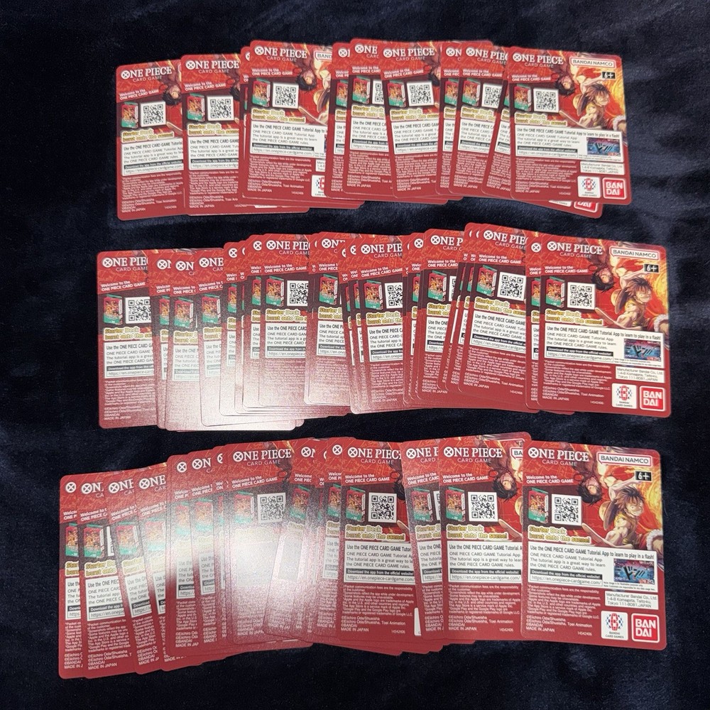 2026 One Piece x Dodgers Luffy DON QR Promo Card Insert - LOT OF 55 - NO CARD