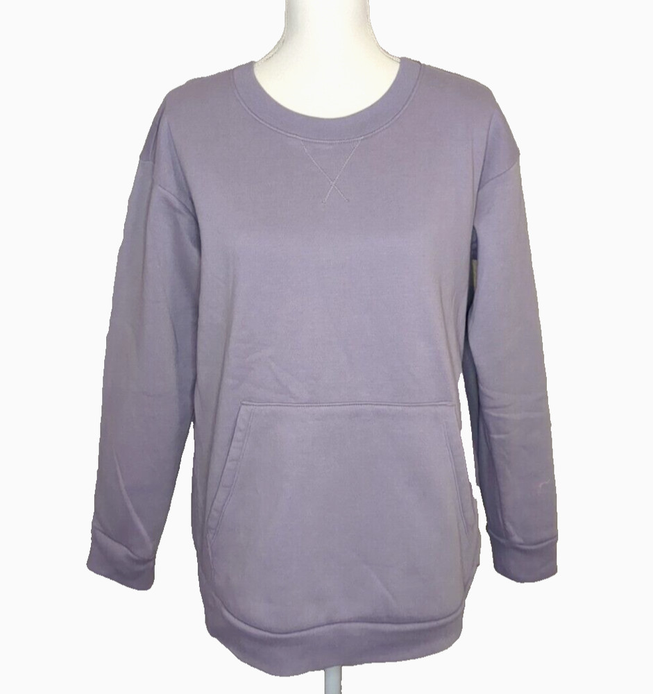 Mondetta Women's Purple Sweat Shirt w/Kangaroo Pocket Size M