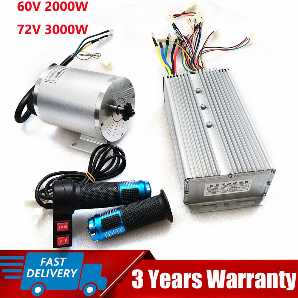 2000/3000W Electric Scooter E-Bike Motor Conversion Kit Speed Controller 60V 72V