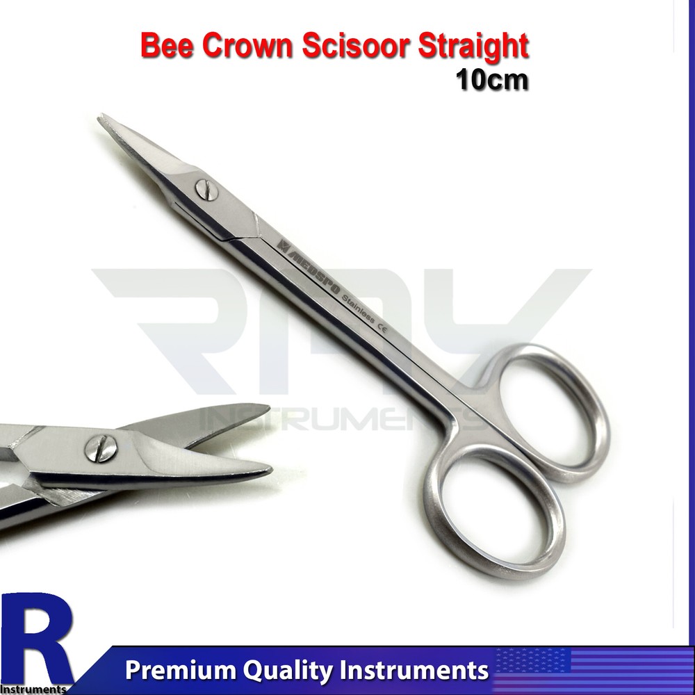 Dental Bee Bee Crown Gum Scissors Straight Wire Cutting Tissue Surgical Lab