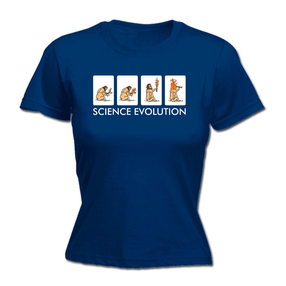 Science Evolution - Womens T Shirt Funny T-Shirt Novelty gift tshirt
