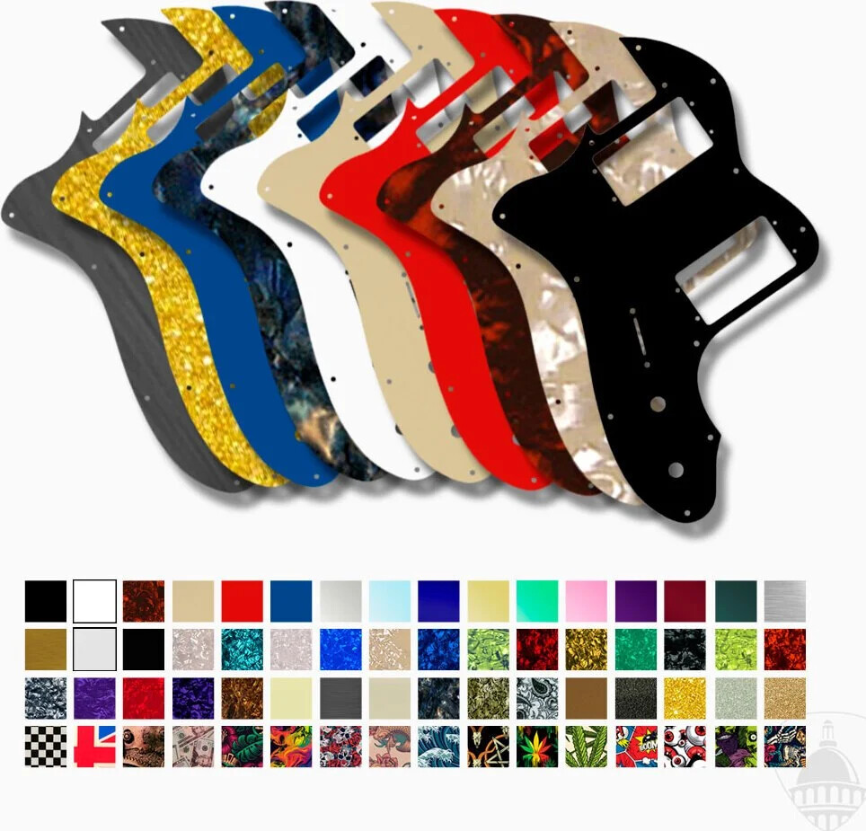 WD Custom Pickguard For Left Hand Fender 2019 Made In Mexico Vintera 70's Tel...