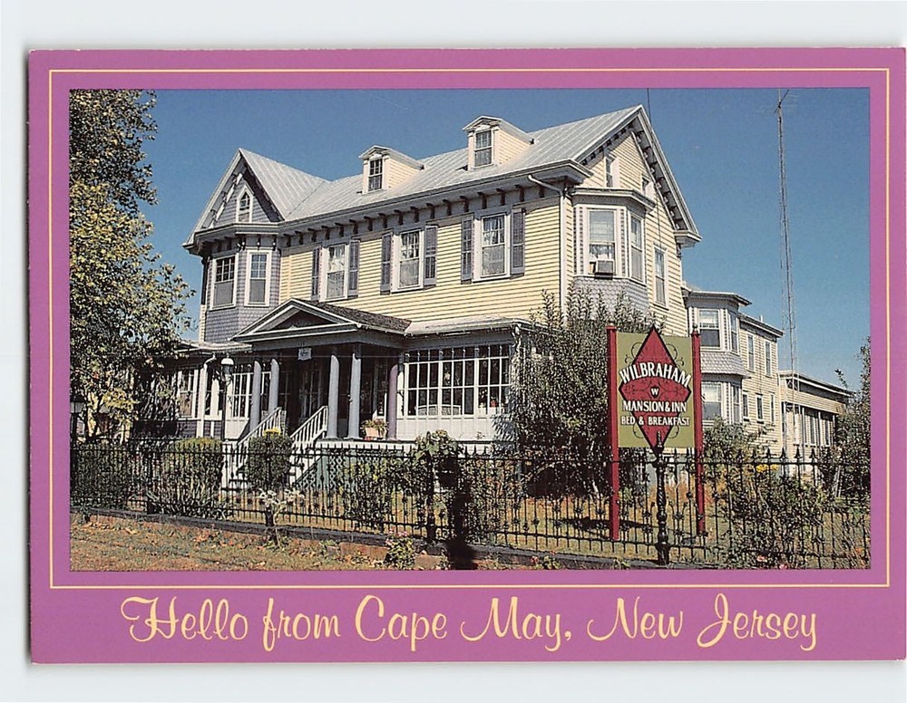Postcard Wilbraham Mansion and Inn Hello from Hello from Cape May New Jersey USA