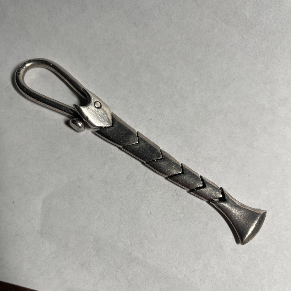 Vintage Fish Sterling Silver Keychain Unknown Designer Marks  Unknown - K2