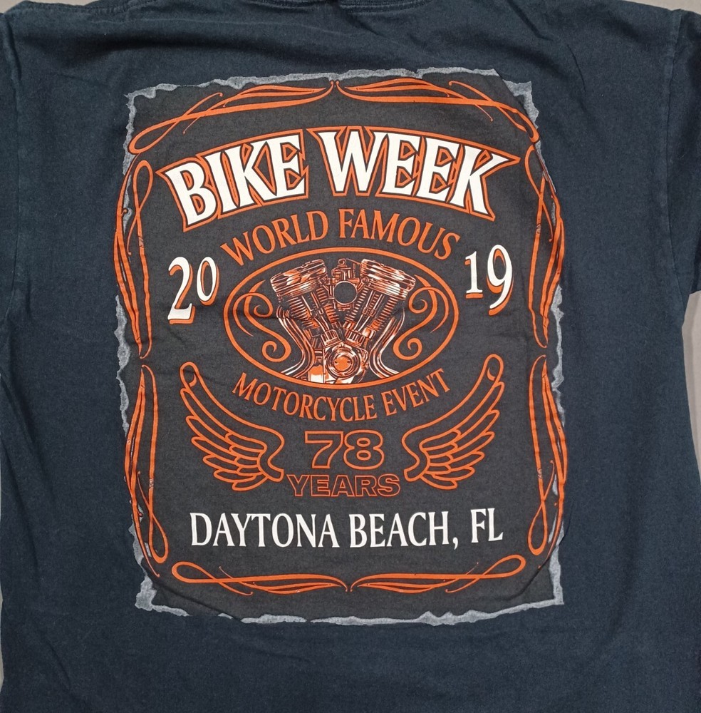 Daytona Bike Week Shirt Mens M Black 2019 Motorcycle Beach