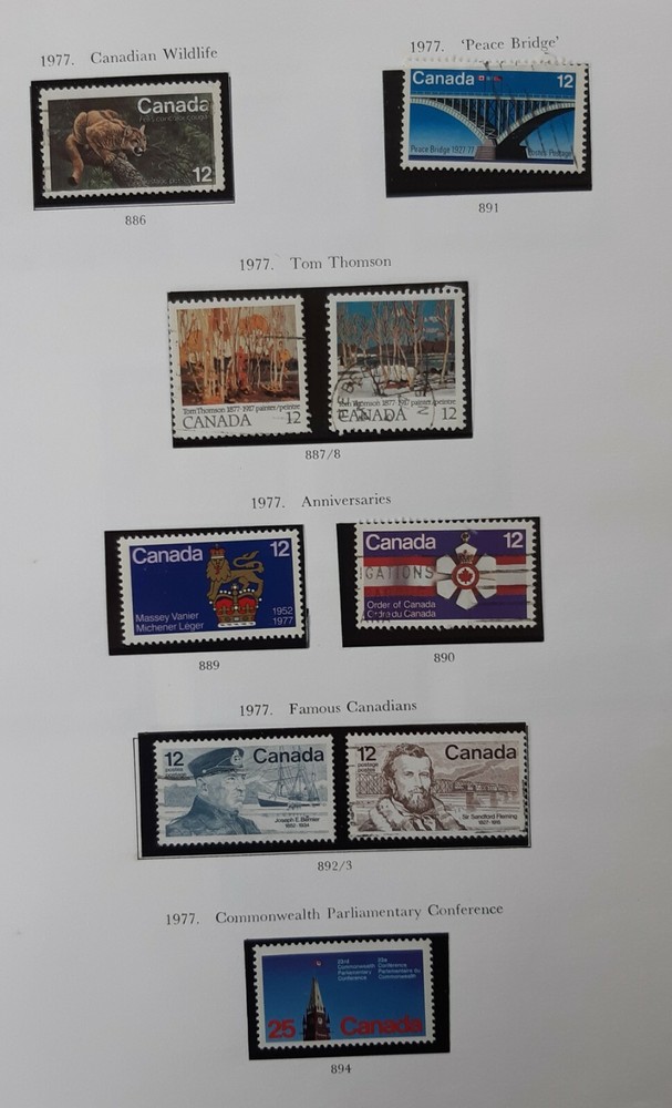 CANADA 1977 Queen Elizabeth II -  Commemorative Issues 3 Album pages.