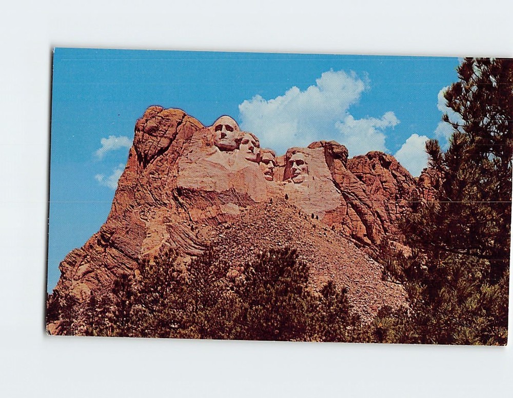 Postcard Mt. Rushmore Black Hills South Dakota USA