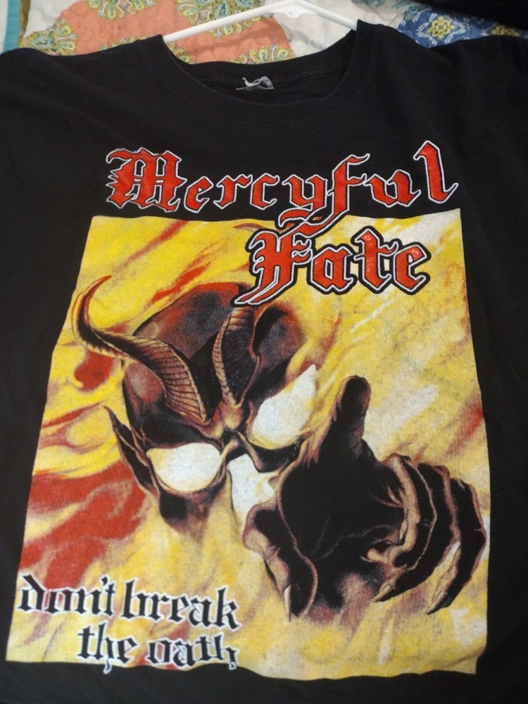 Mercyful Fate - Don't Break The Oath S Sided  black t shirt King Diamond Vintage