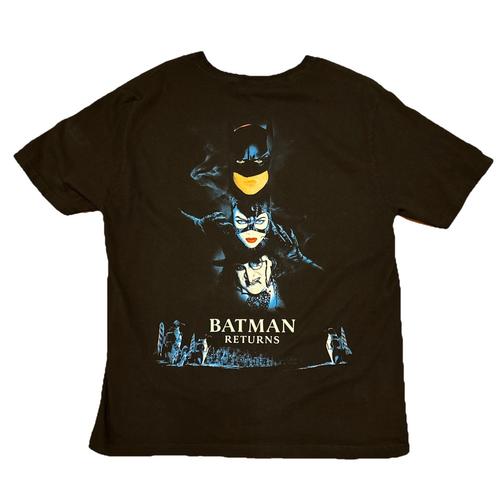 Batman Returns DC Comics Movie Oversized Vintage Style T-Shirt Size Medium Black