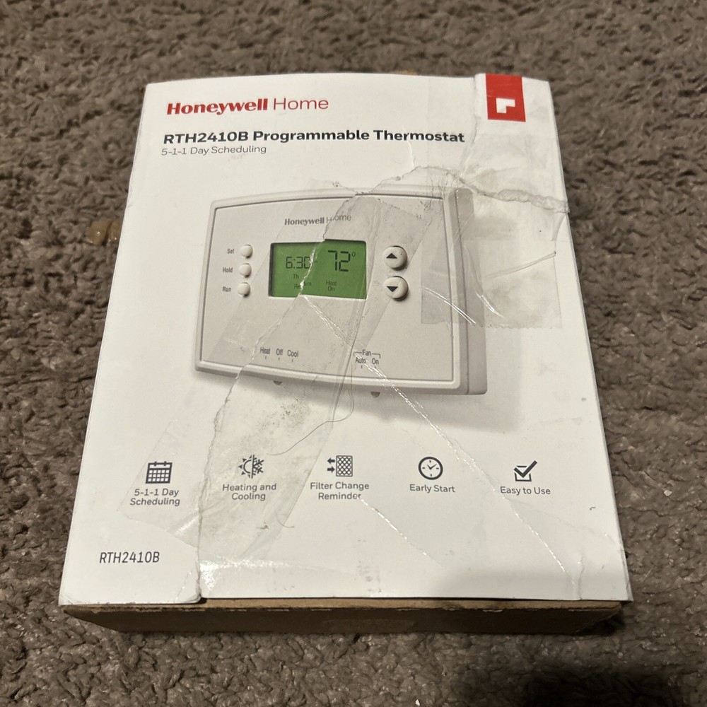 Honeywell Home 5-1-1 Day Programmable Thermostat with Digital Backlit Display