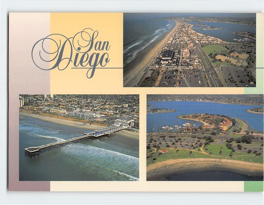 Postcard Scenes & Views San Diego California USA