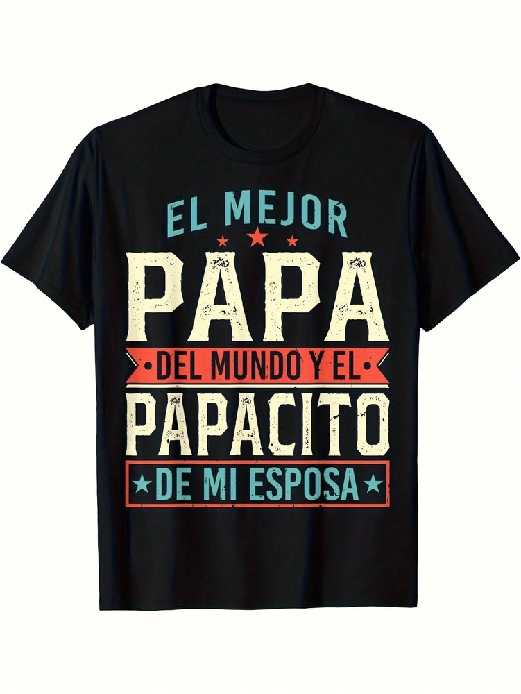 El Mejor Papa Del Mundo,Latin Father'S Day T-Shirt With 