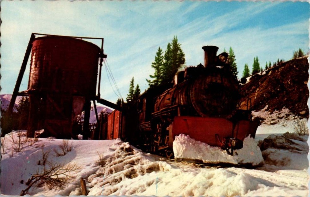 Between Leadville And Climax Colorado CO : TRAIN SCENE m/14 BD4892
