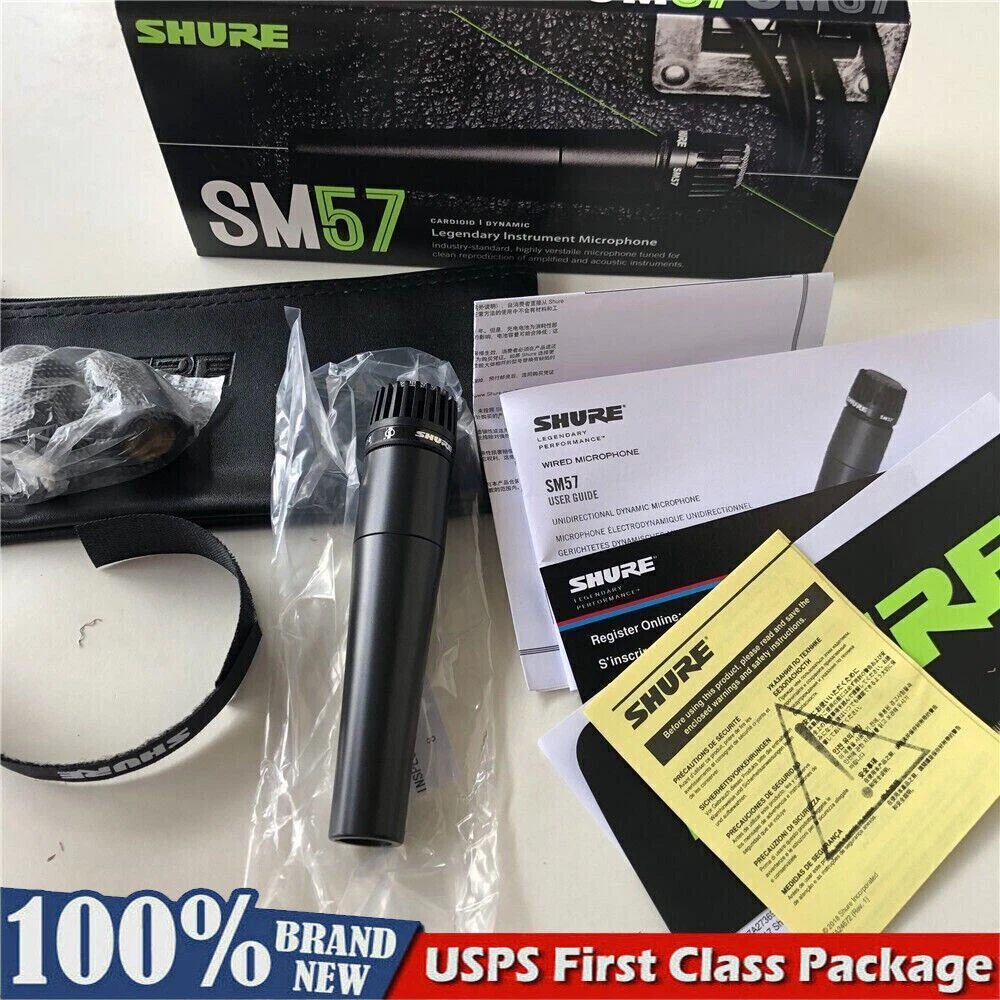 Shure SM57-LC Cardioid Wired Dynamic Instrument Microphone US STOCK