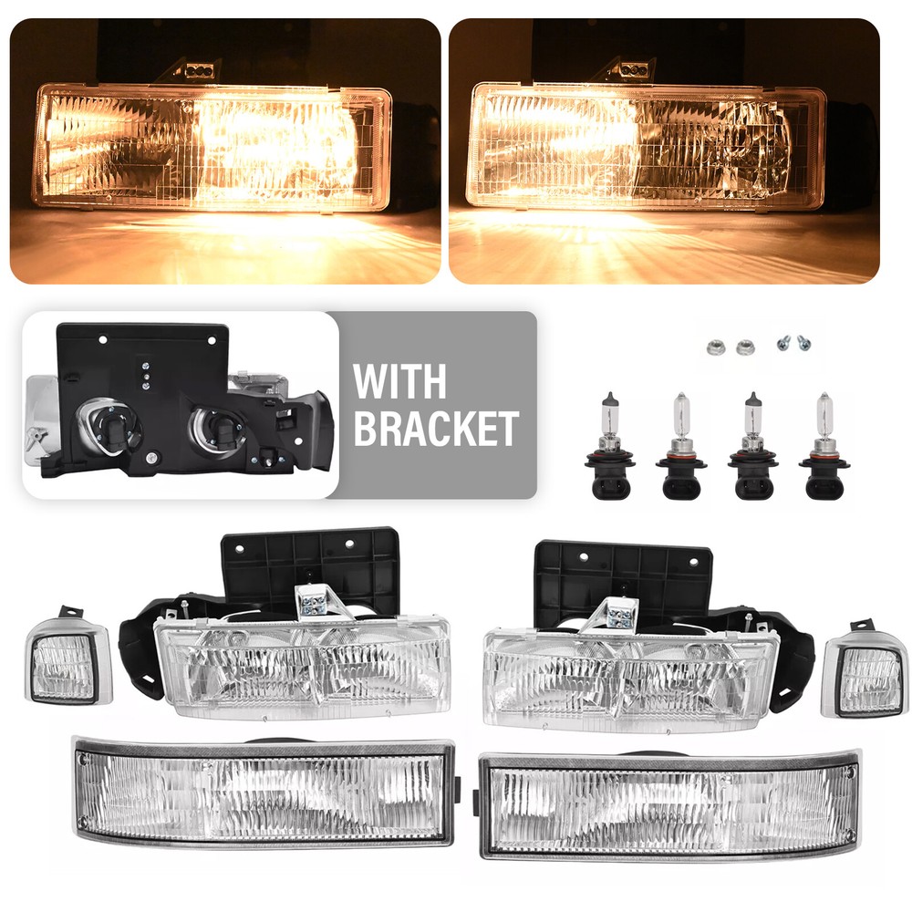 Headlight+Corner Light+Parking Light For Chevrolet Astro & GMC Safari 1995-2005