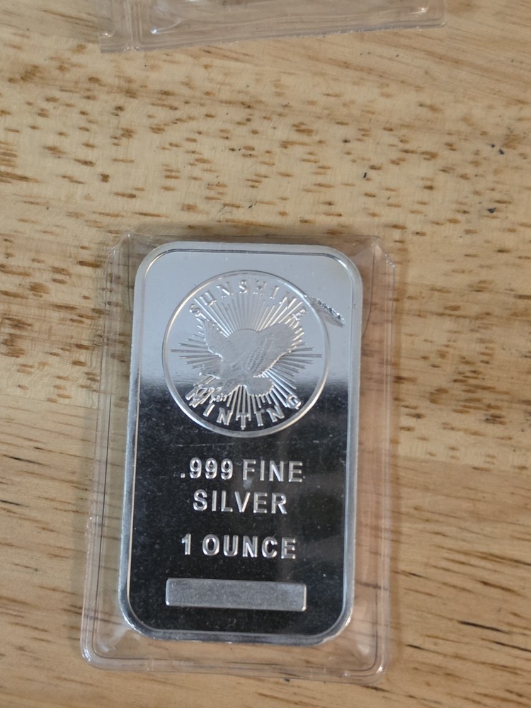 Sunshine Mint 1-oz Silver Bar .999 Fine Mint Mark SI Sealed