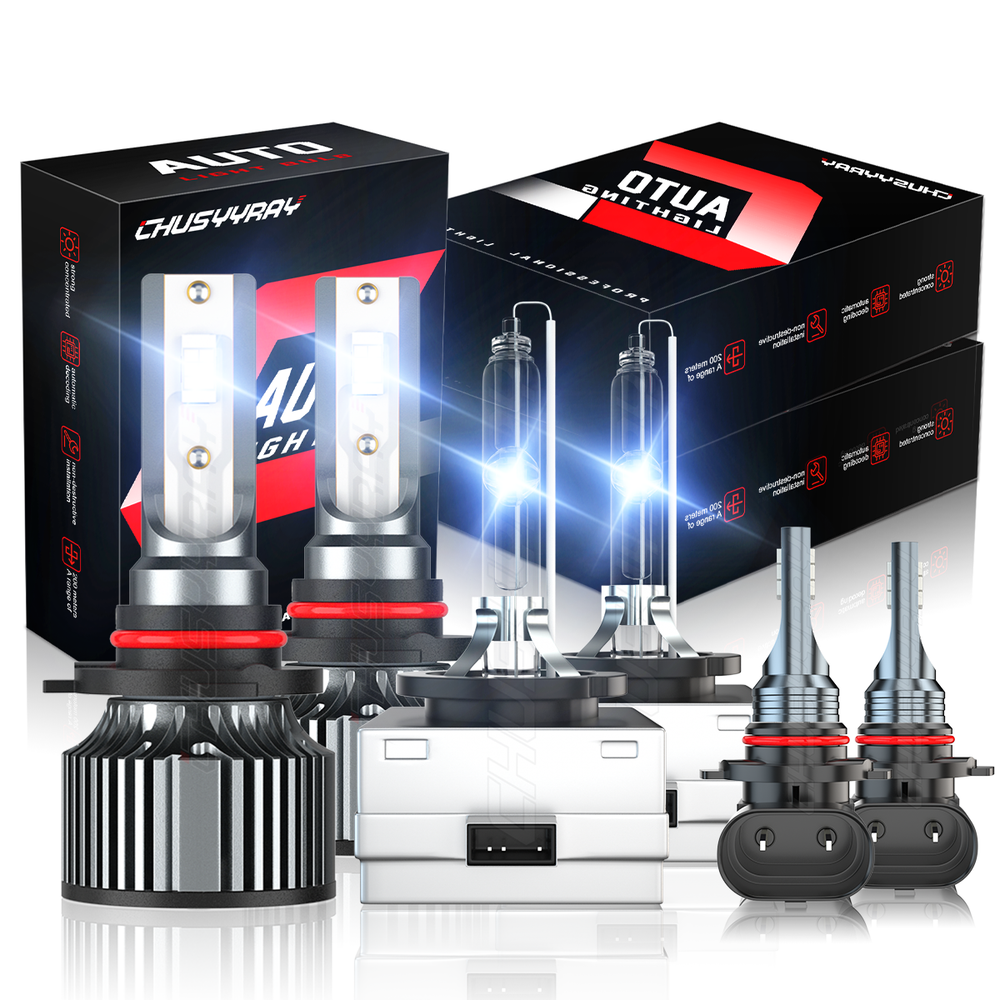 2008-2013 Jeep Grand Cherokee HID LED Headlight & Fog Light Bulb Kit